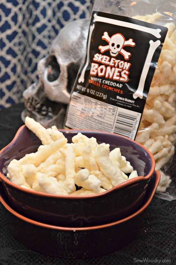 Skeleton Bones White Cheddar Cheese Crunchies