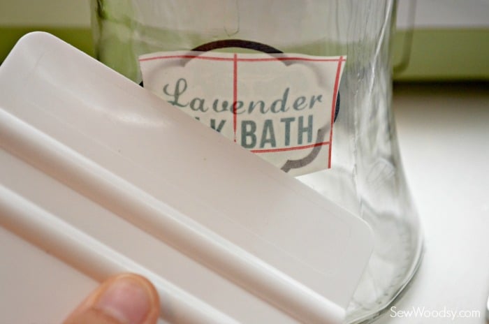 DIY Lavender Milk Bath with Label 8
