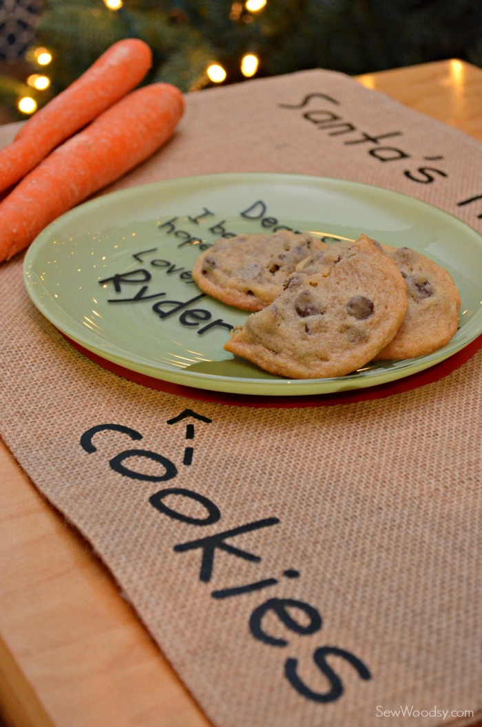 DIY Santa's Cookie and Milk Placemat 10