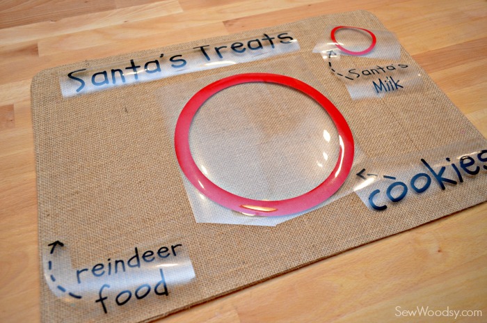 DIY Santa's Cookie and Milk Placemat 4