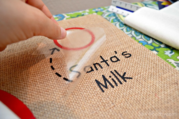 DIY Santa's Cookie and Milk Placemat 6
