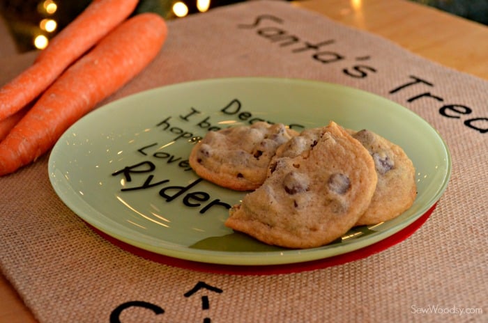 DIY Santa's Cookie and Milk Placemat 9
