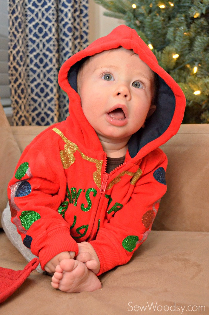 DIY Baby's First Ugly Christmas Sweater