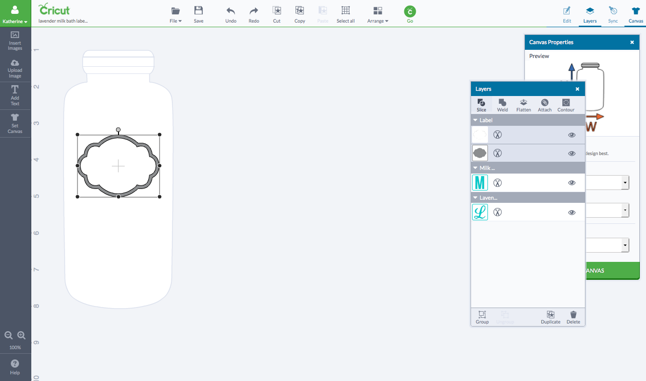 slice feature on cricut design space 1