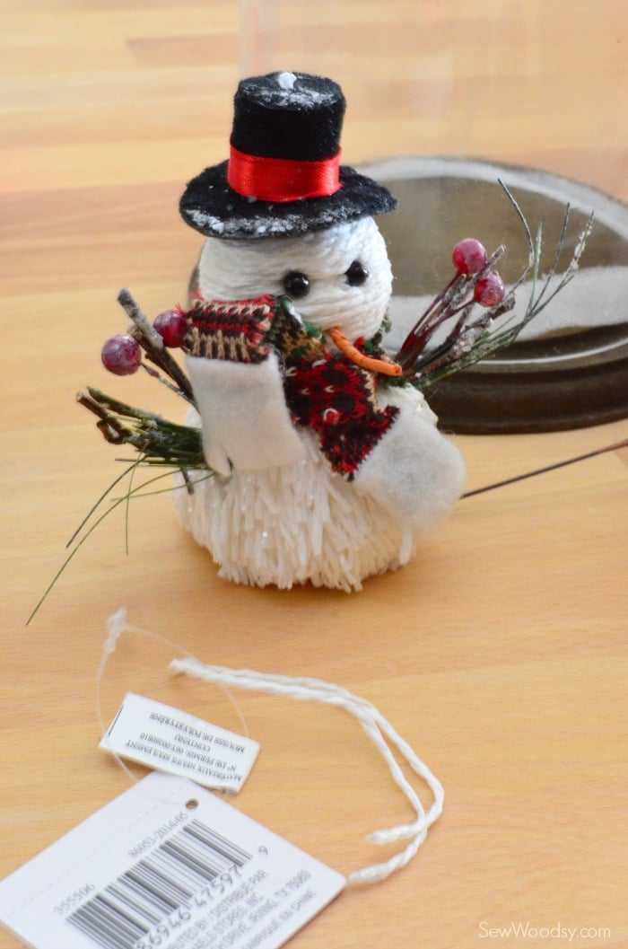 DIY Snowman Bell Jar 1