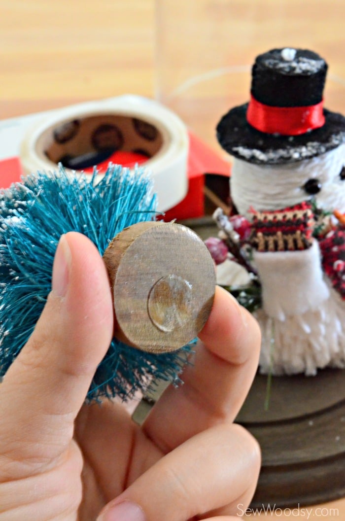 DIY Snowman Bell Jar 2