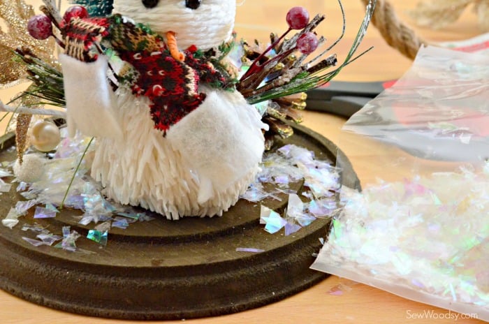 DIY Snowman Bell Jar 6