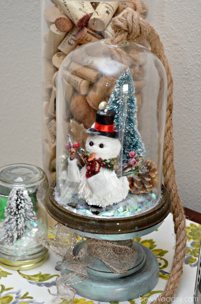 DIY Snowman Bell Jar 8