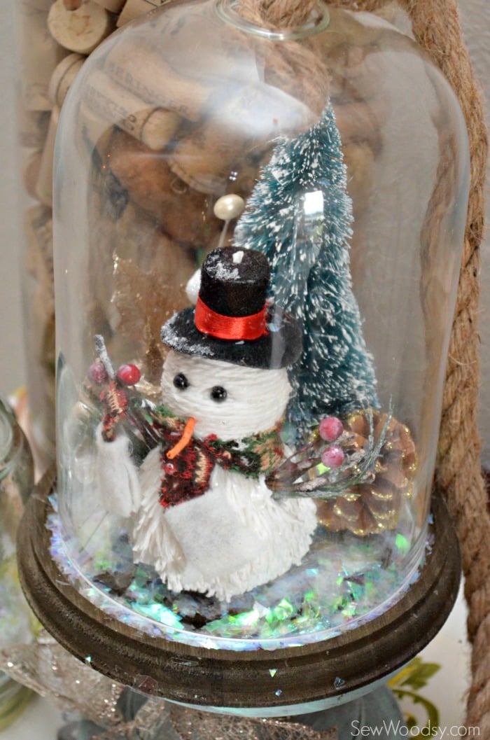 DIY Snowman Bell Jar 9