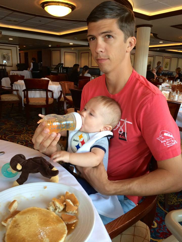 Cruising with an Infant breakfast in the dining room