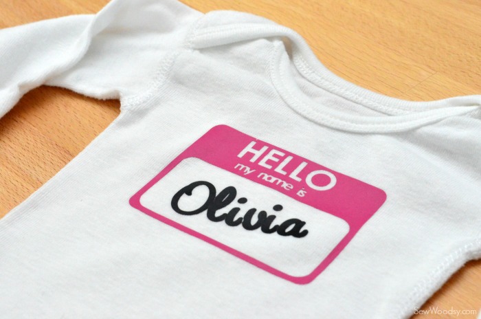 Hello My Name Is Olivia Onesie