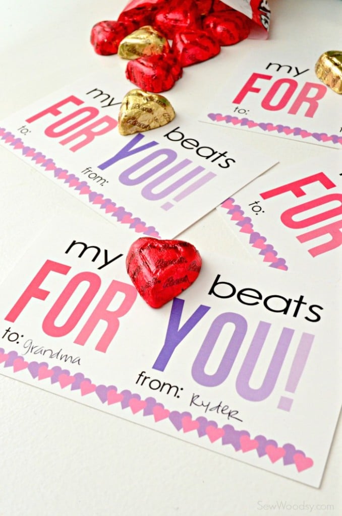 My Heart Beats For You Valentine Card