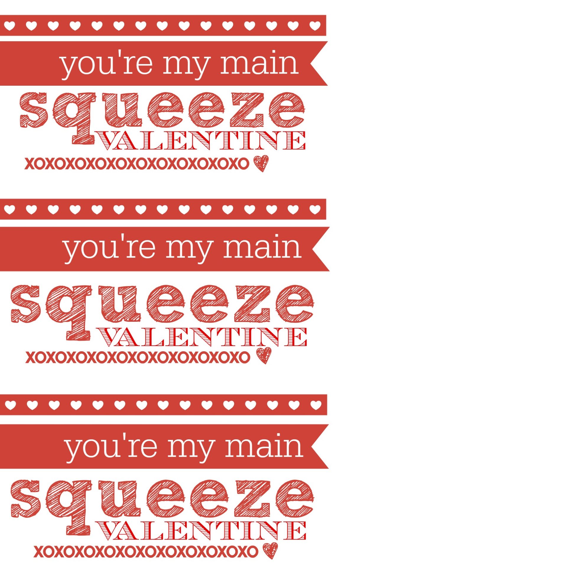 You're My Main Squeeze - Baby/Toddler Valentine - Sew Woodsy