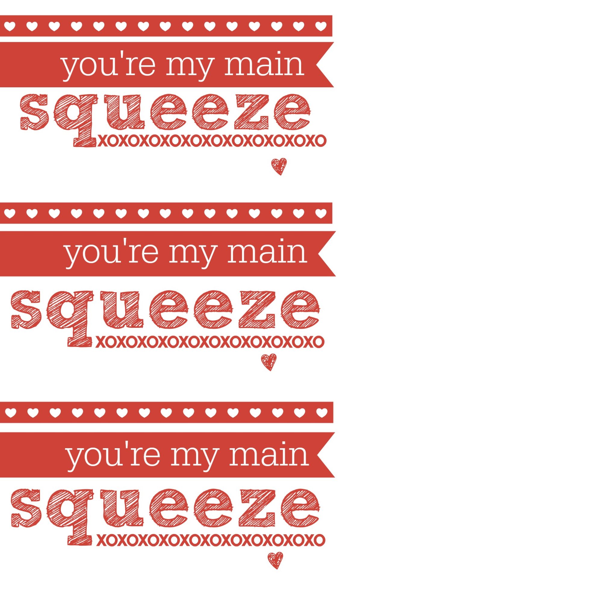 You’re My Main Squeeze Printable