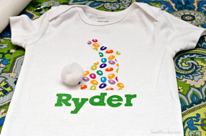 DIY Easter Bunny Onesie with Name 4