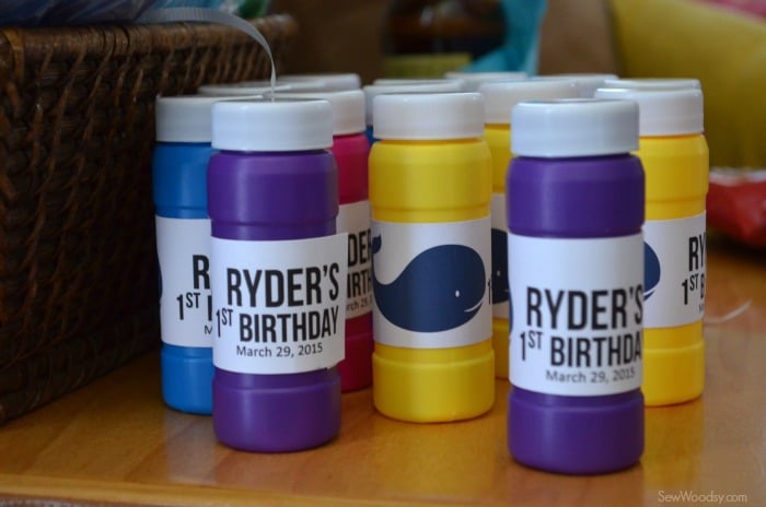 DIY Birthday Bubbles Favor