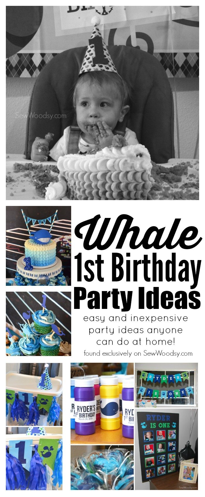 Awesome ideas -->> Whale 1st Birthday Party Ideas