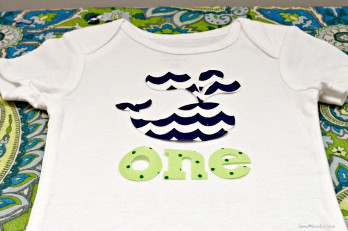 DIY first birthday onesie 