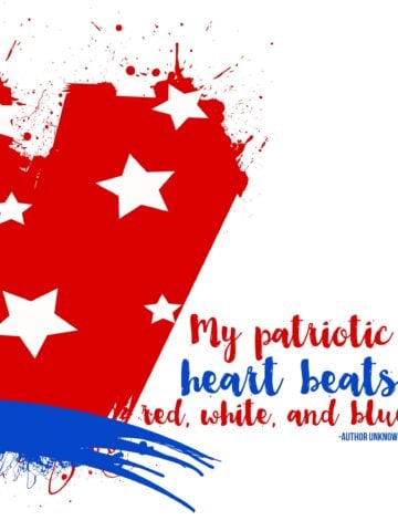 My patriotic heart beats red, white, and blue