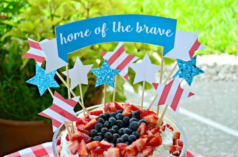 Home of the Brave Cake Topper 8
