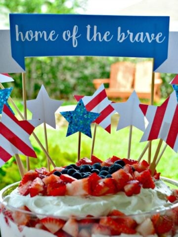 Home of the Brave Cake Topper