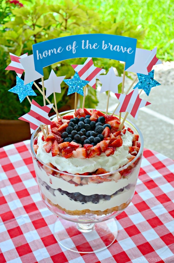 Home of the Brave Cake Topper 