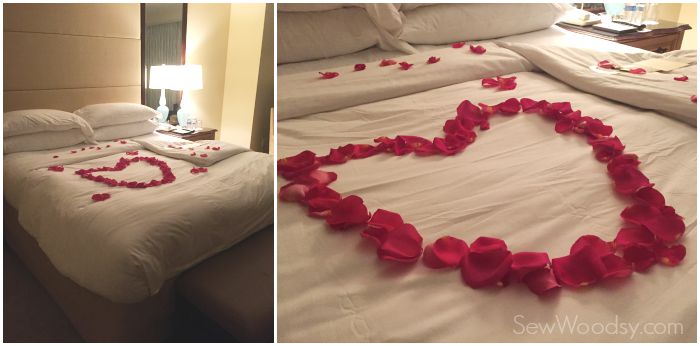 Romantic Rose Petal bed