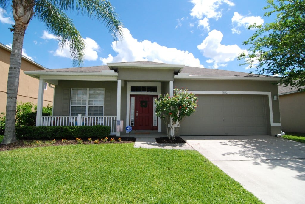 front of the house