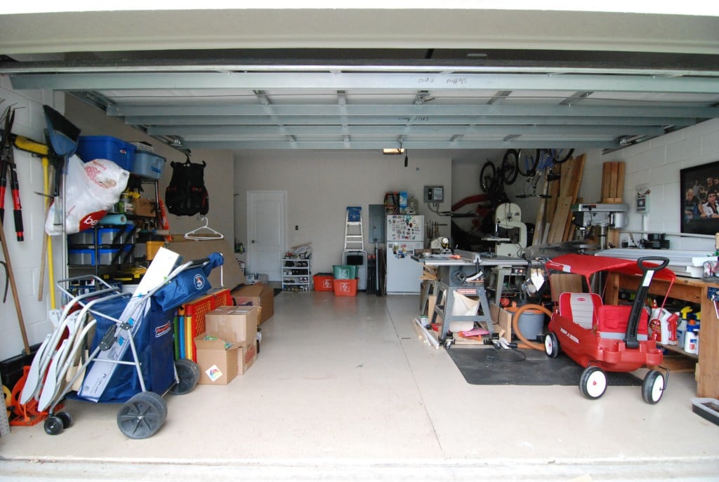 messy garage