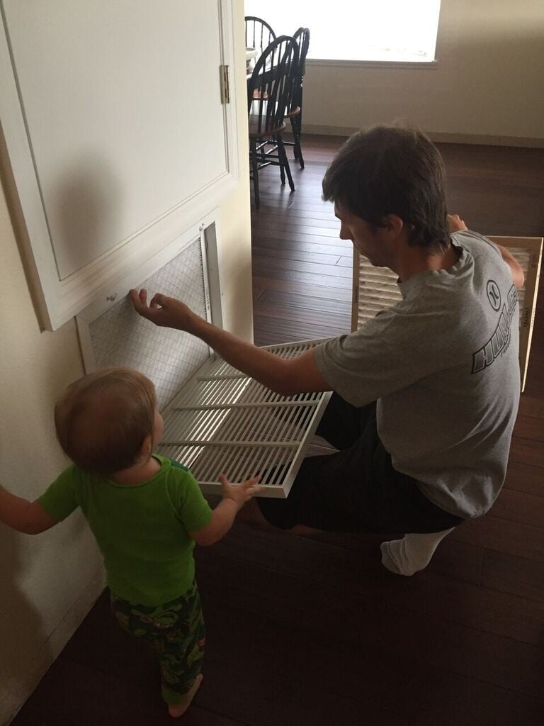 changing the air filter