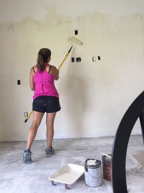 painting the new drywall