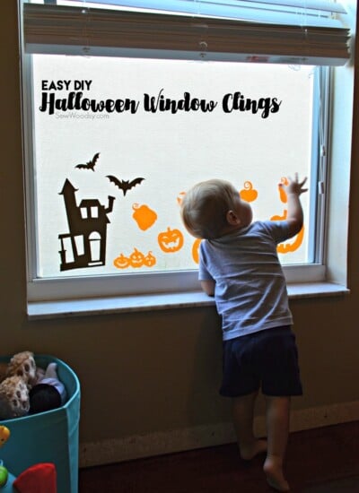 DIY Halloween Window Clings