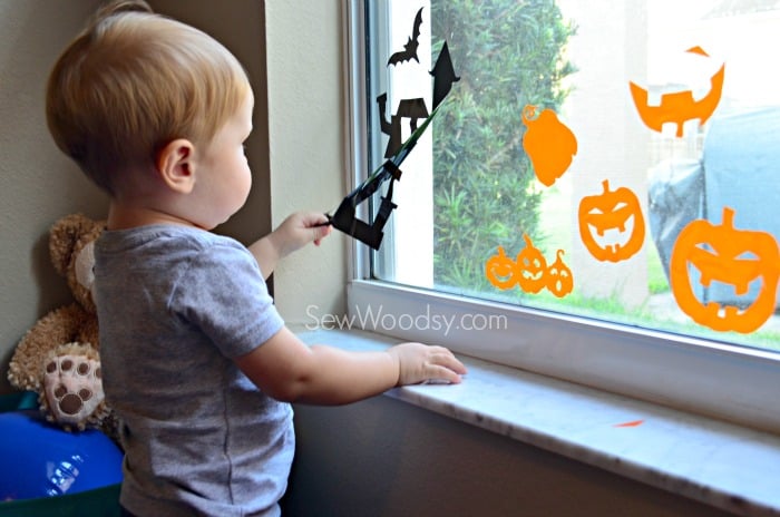 DIY Halloween Window Clings