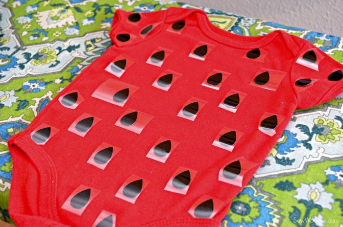 DIY Infant Strawberry Costume