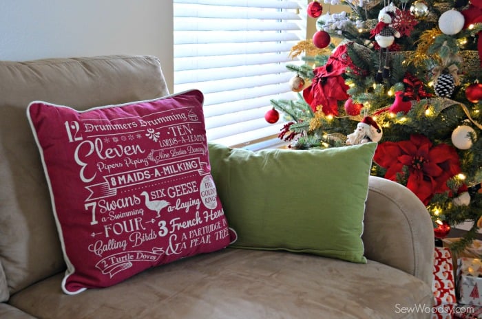 12 Days of Christmas Pillow