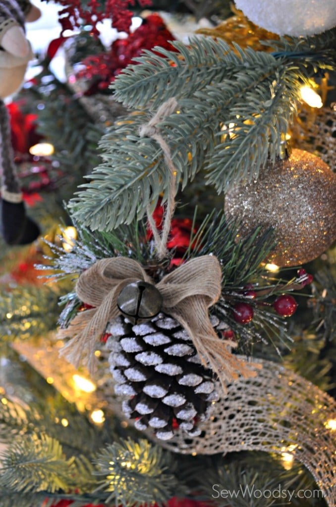 Snowy Pinecone Ornament