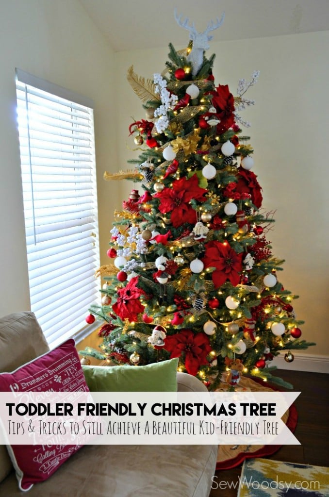Toddler Friendly Christmas Tree #AtHomeforChristmas #AtHomeFinds #Ad