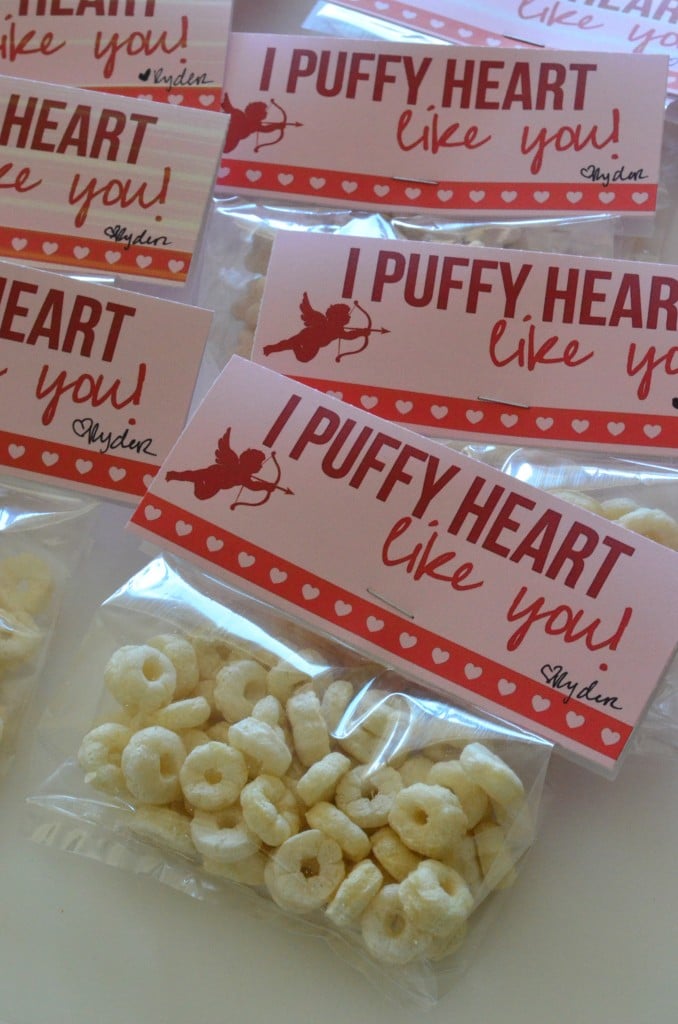 I puffy heart like you - Free Printable Baby Valentine