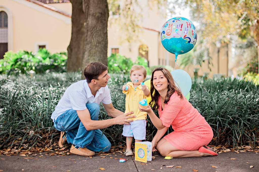 Birthday Photo - terrible 2's toddler messy