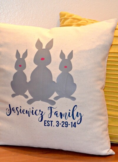 Bunny Family Pillow