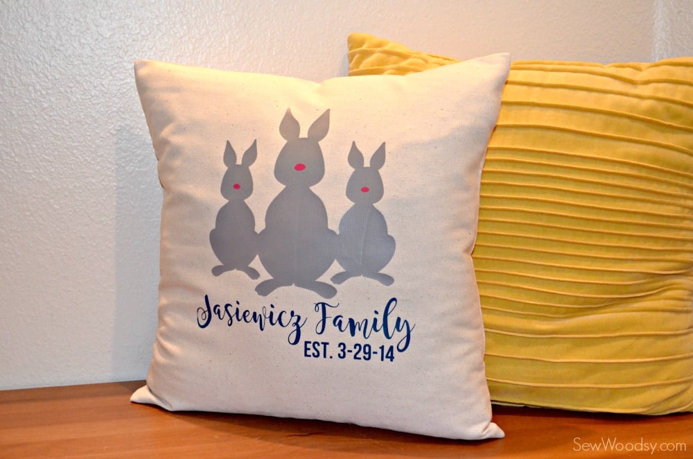 Bunny Family Pillow 