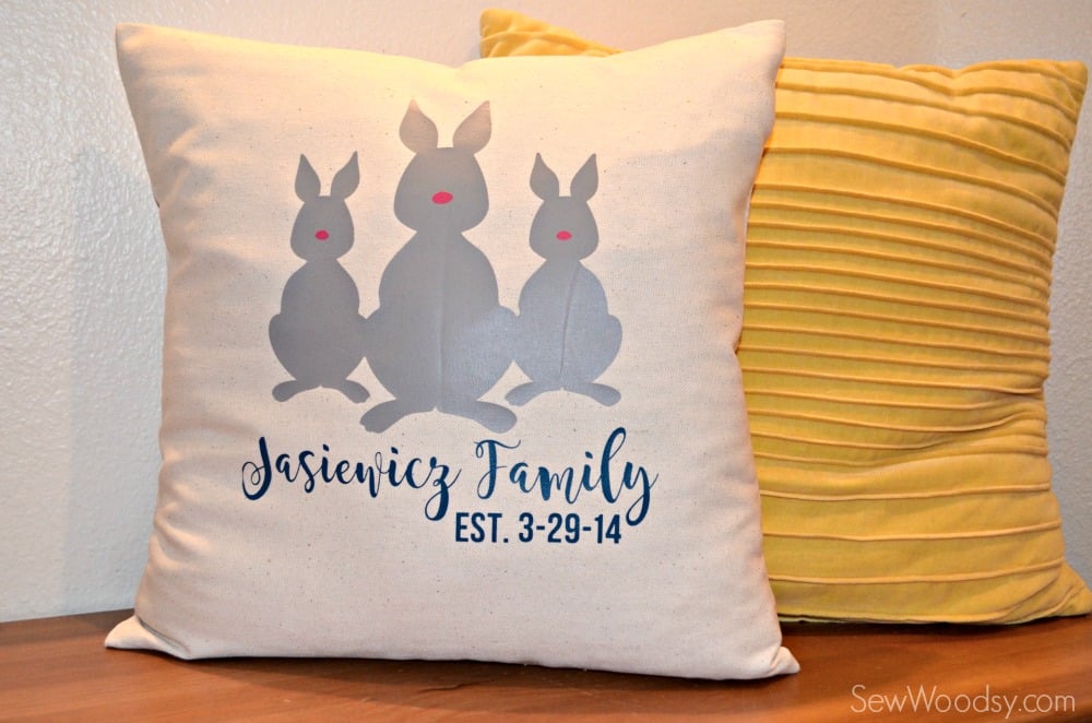 Bunny Family Pillow 