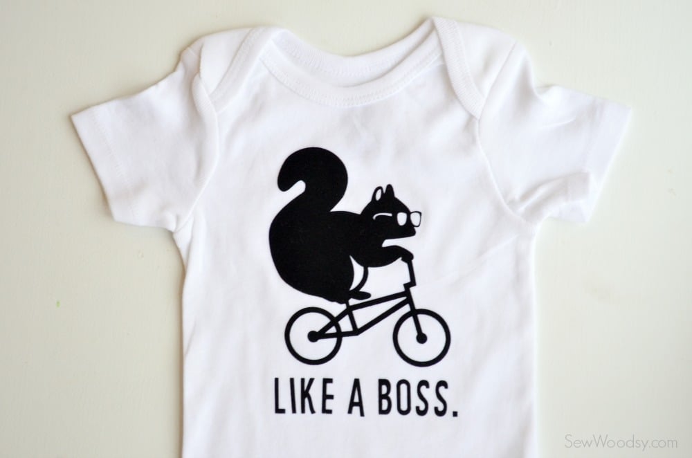 DIY Like A Boss Trendy Baby Flocked Onesie