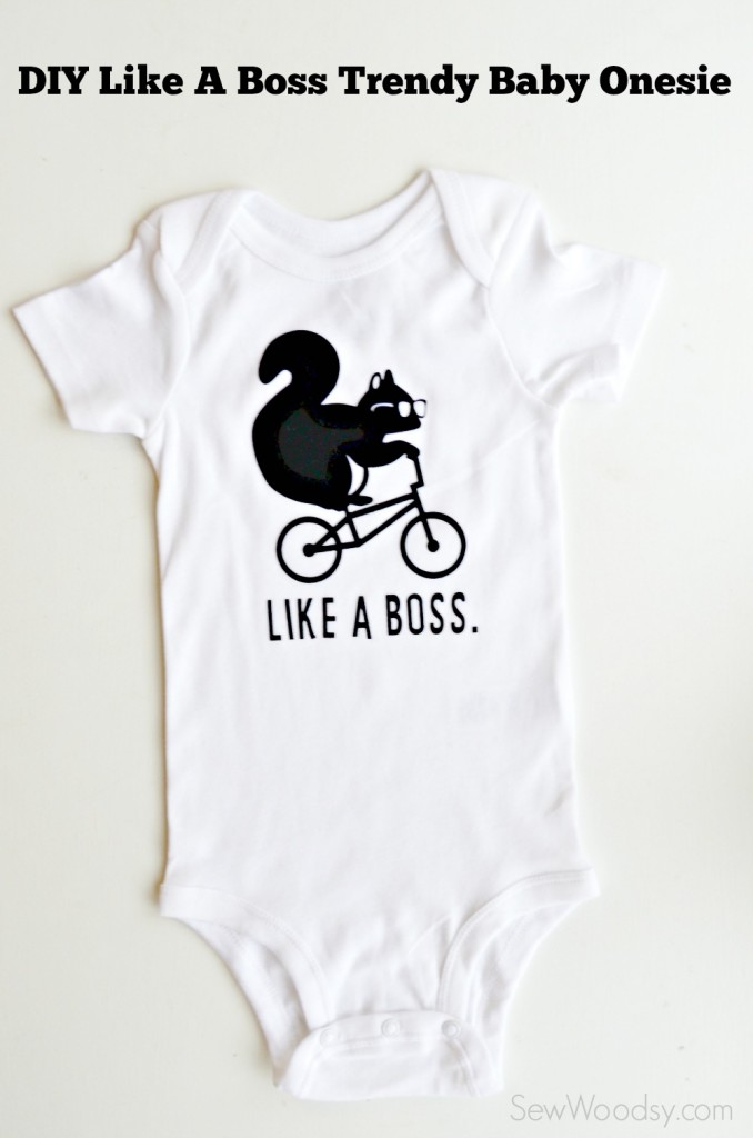 DIY Like A Boss Trendy Baby Onesie