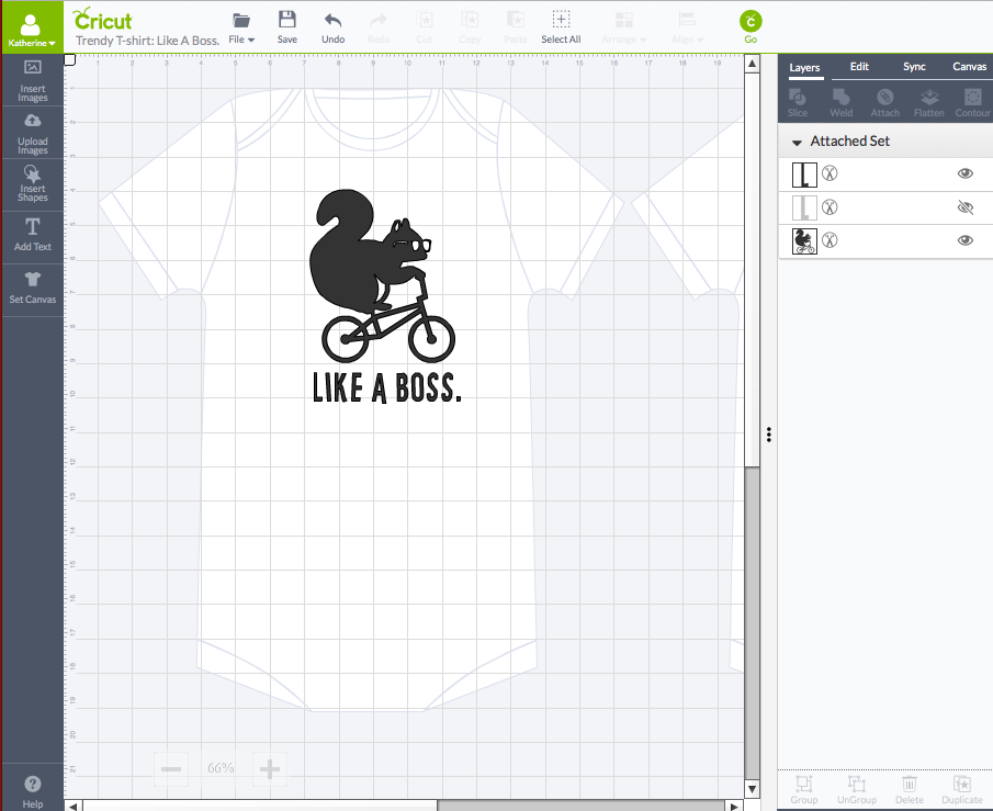 Like A Boss Onesie on Cricut Design Space