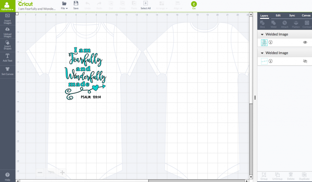 Fearfully & Wonderfully Made Cricut Design Space Screenshot