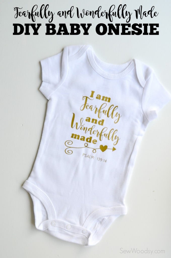 Fearfully and Wonderfully Made DIY Baby Onesie