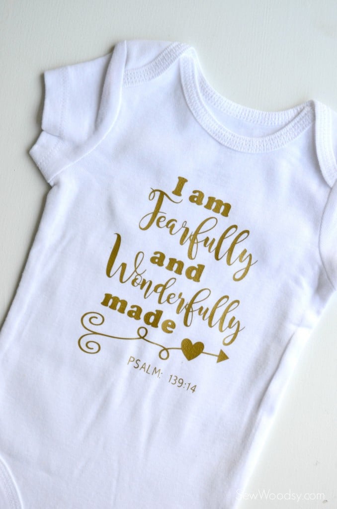 Fearfully and Wonderfully Made DIY Baby Onesie