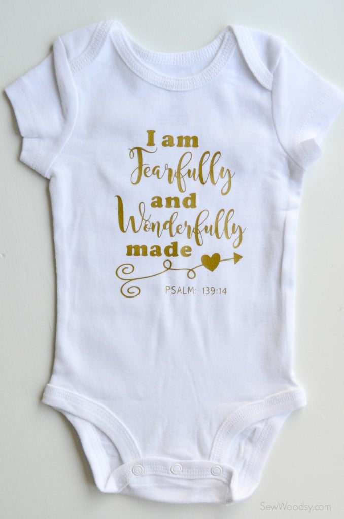 Fearfully and Wonderfully Made DIY Baby Onesie