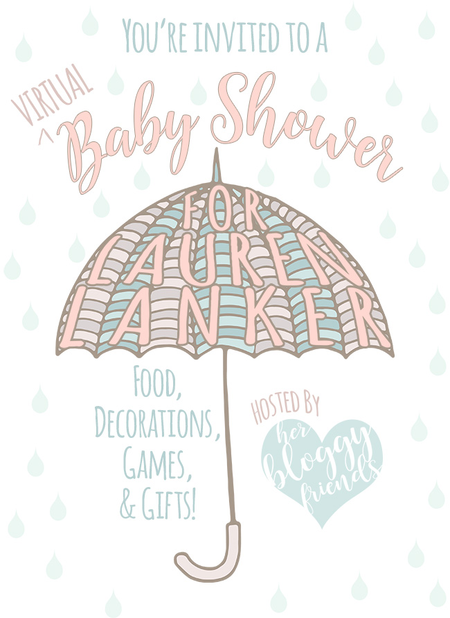 Virtual Baby Shower Invite for Lauren from The Thinking Closet